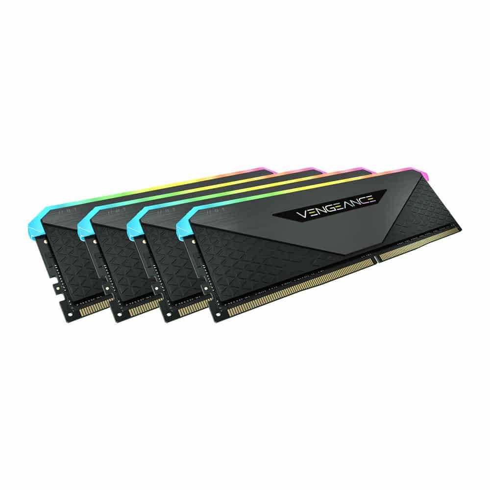 (image for) Corsair Vengeance RGB RT Gunmetal 128GB 3200MHz DDR4 Memory Kit